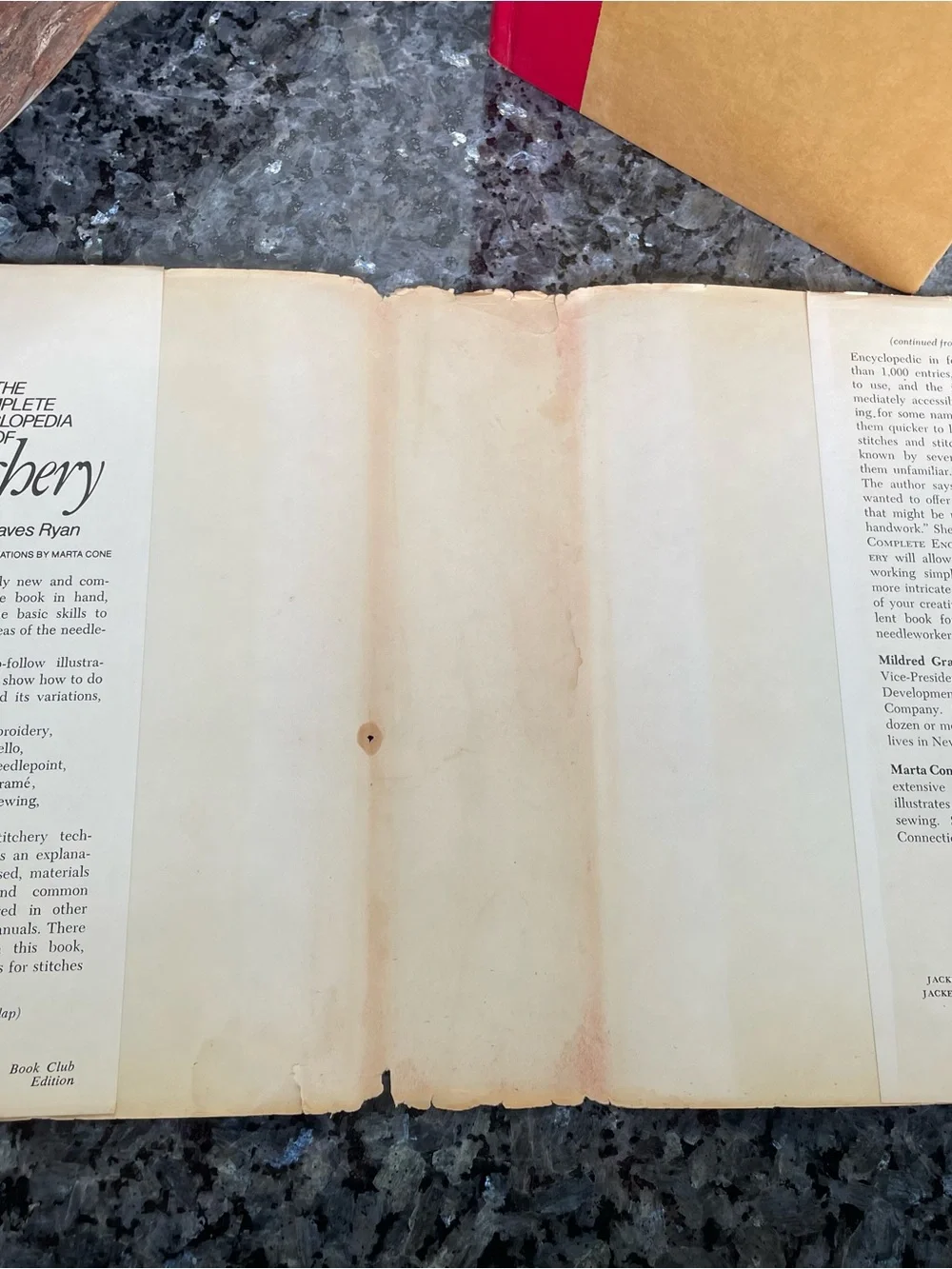 The Complete Encyclopedia Of Stitchery By Mildred Grave Ryan, Hard Cover Book